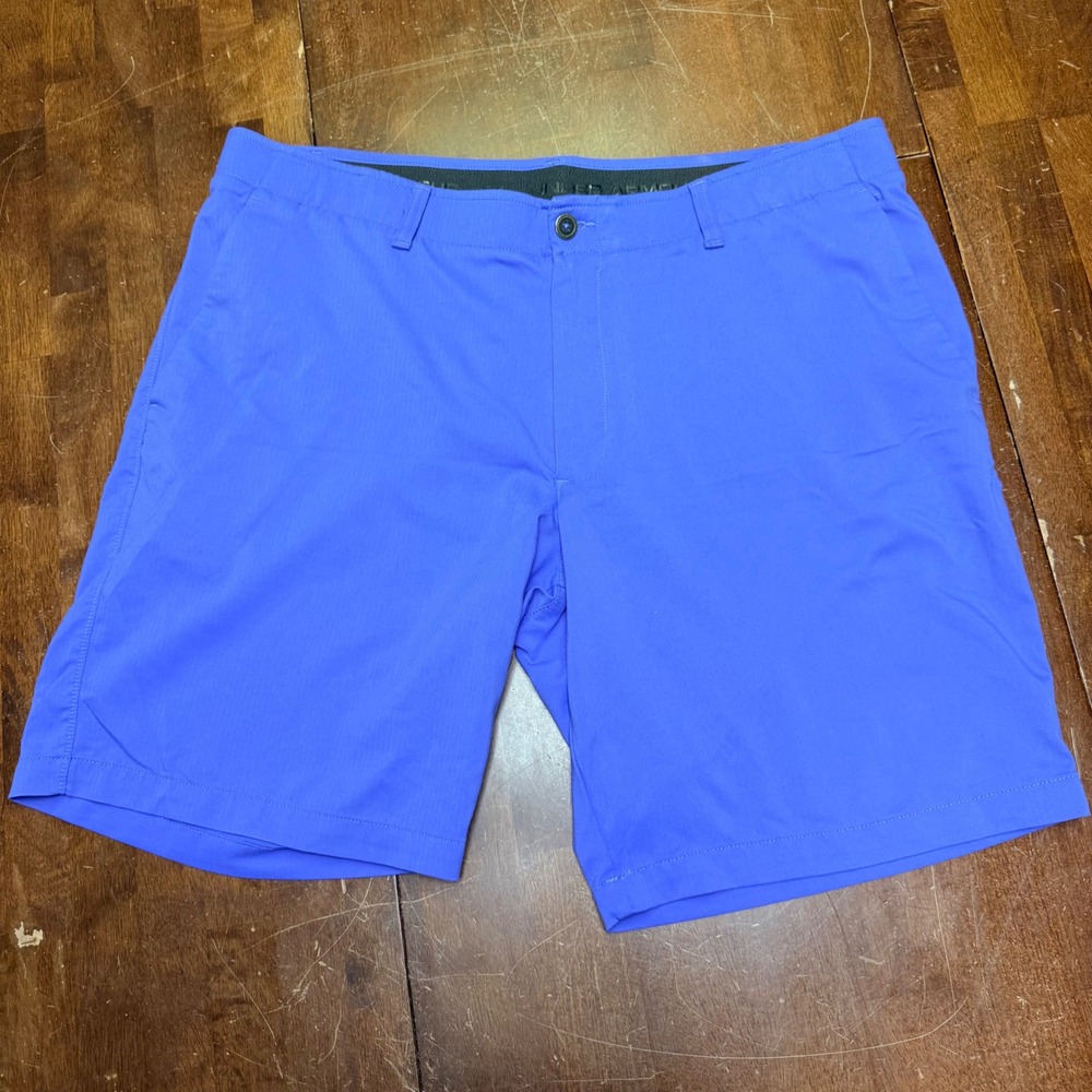 Under Armour Matchplay Golf Shorts Mens 42 Blue Performance Stretch Athletic